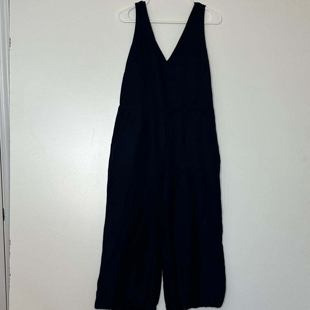 Banana Republic jumpsuit back tie linen blend - Picture 4 of 16